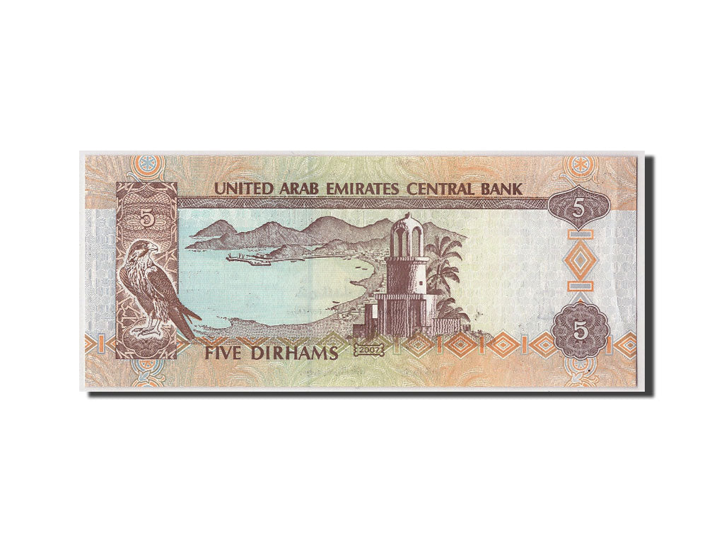 Geldschein, United Arab Emirates, 5 Dirhams, 2007, Undated, KM:26b, UNZ-