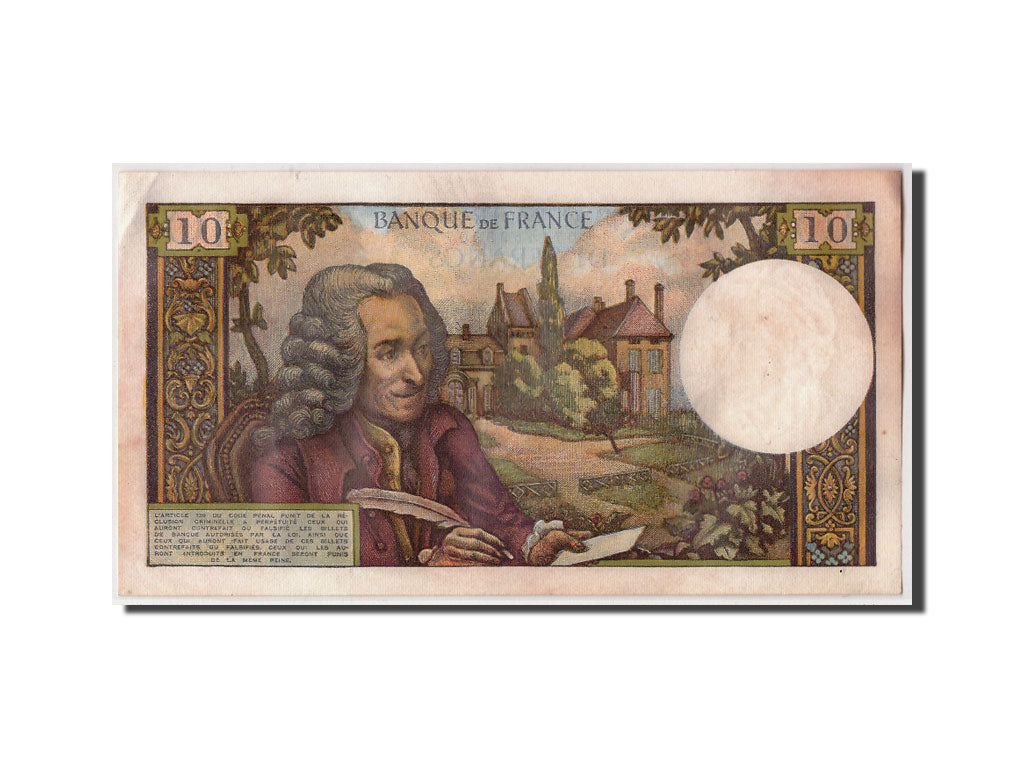 Banknote, France, 10 Francs, 10 F 1963-1973 ''Voltaire'', 1967, 1967-01-05