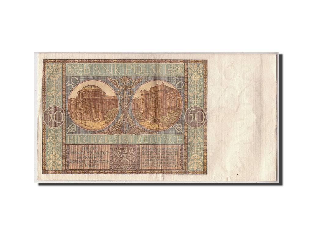 Banknote, Poland, 50 Zlotych, 1929, 1929-09-01, KM:71, EF(40-45)