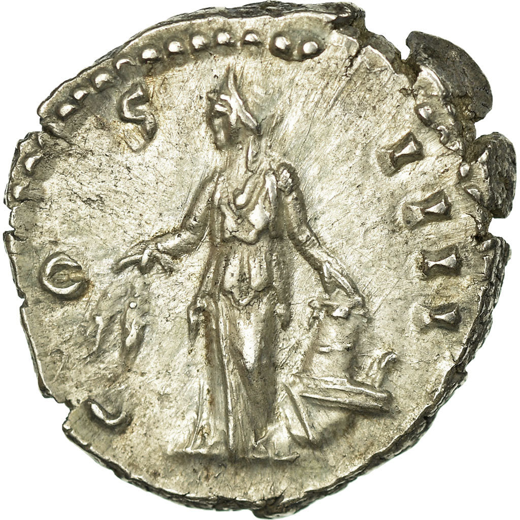 Monnaie, Antonin le Pieux, Denier, Roma, SUP, Argent