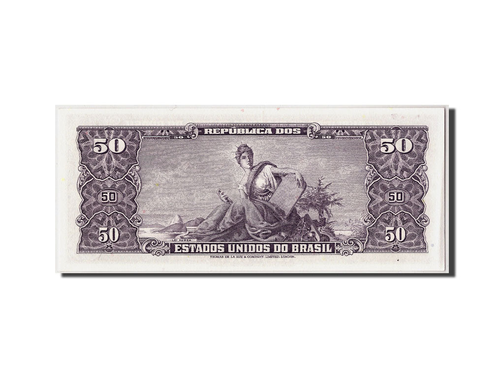Banknote, Brazil, 50 Cruzeiros, Undated (1961), KM:169a, UNC(65-70)