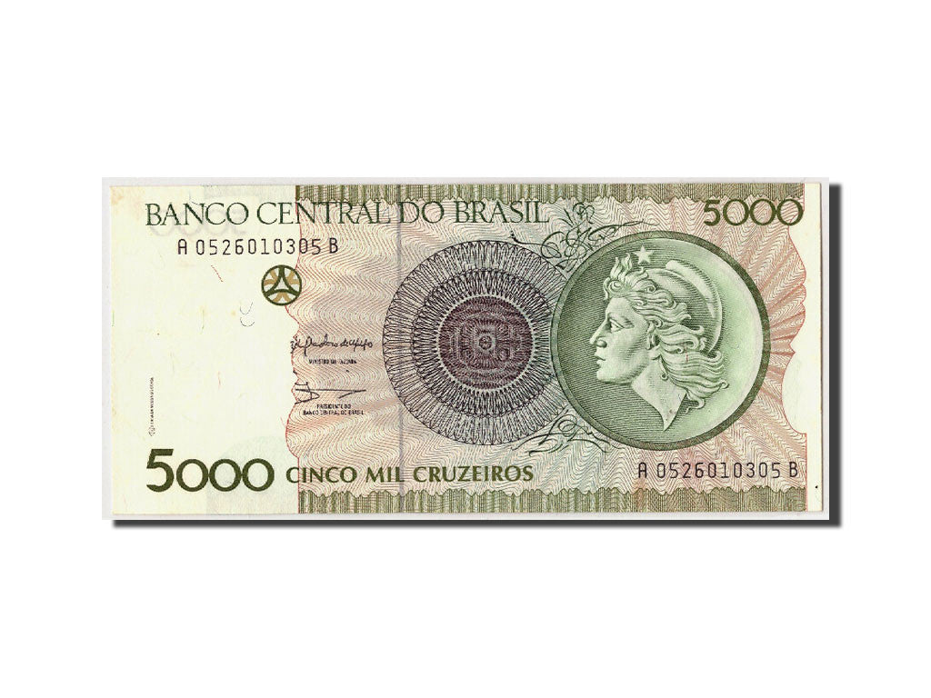 Brasilien, 5000 Cruzeiros, Undatiert (1990), KM:227, UNC(65-70)