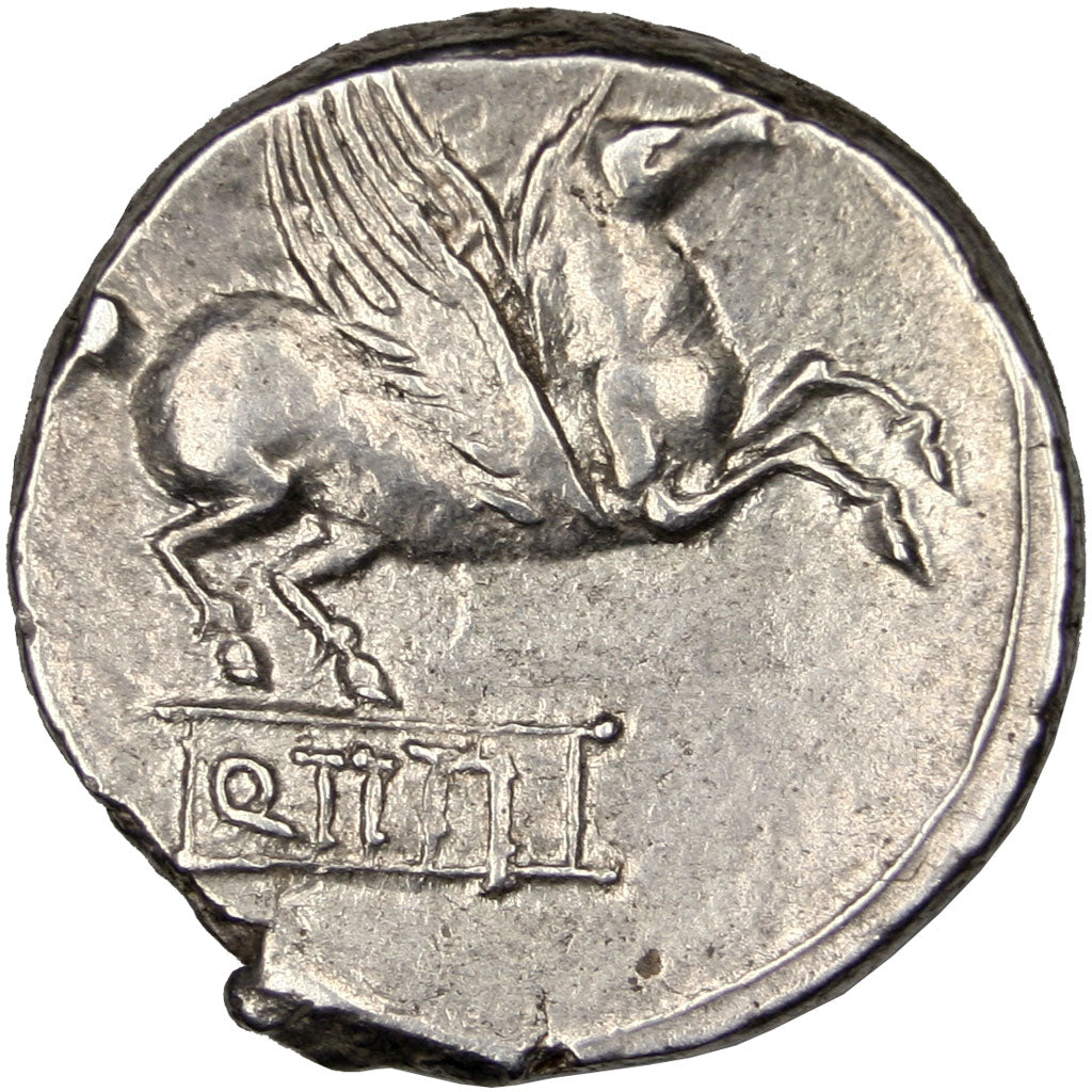 Titia, Denarius, Roma, AU(55-58), Silver, 4.01