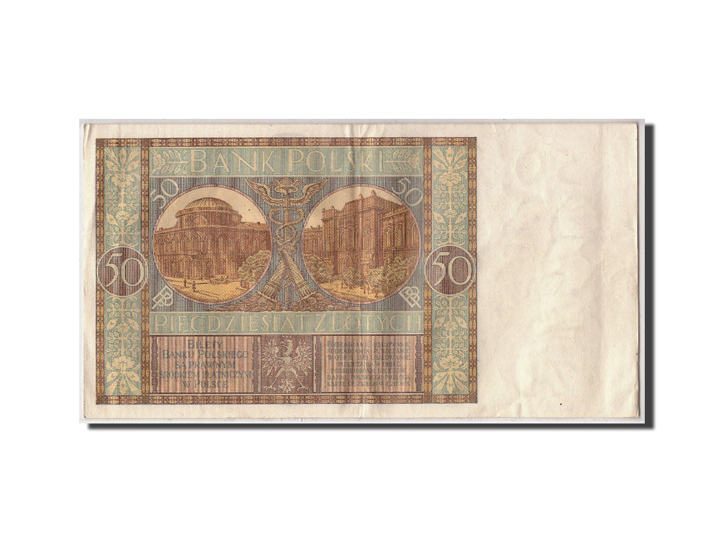 Banknote, Poland, 50 Zlotych, 1929, 1929-09-01, KM:71, EF(40-45)