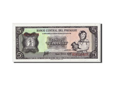 Banconote, Paraguay, 5 Guaranies, L1952, KM:194, 1952-03-25, FDS