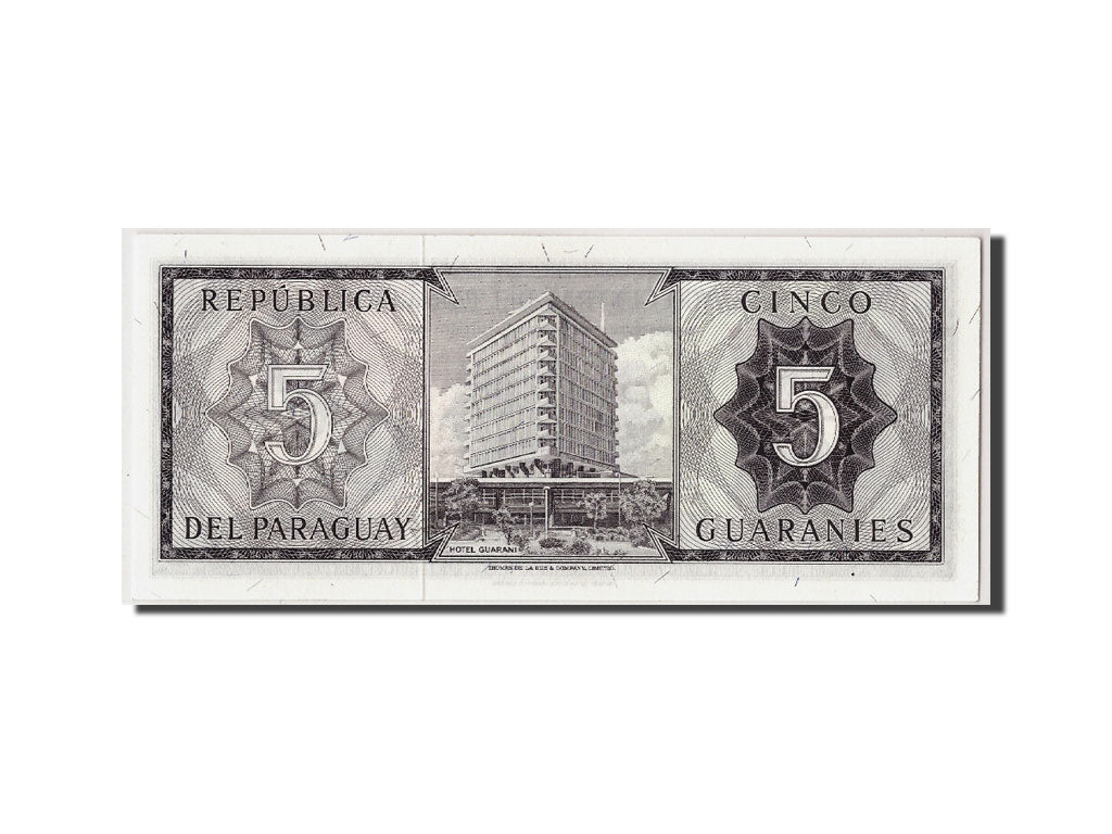Banconote, Paraguay, 5 Guaranies, L1952, KM:194, 1952-03-25, FDS