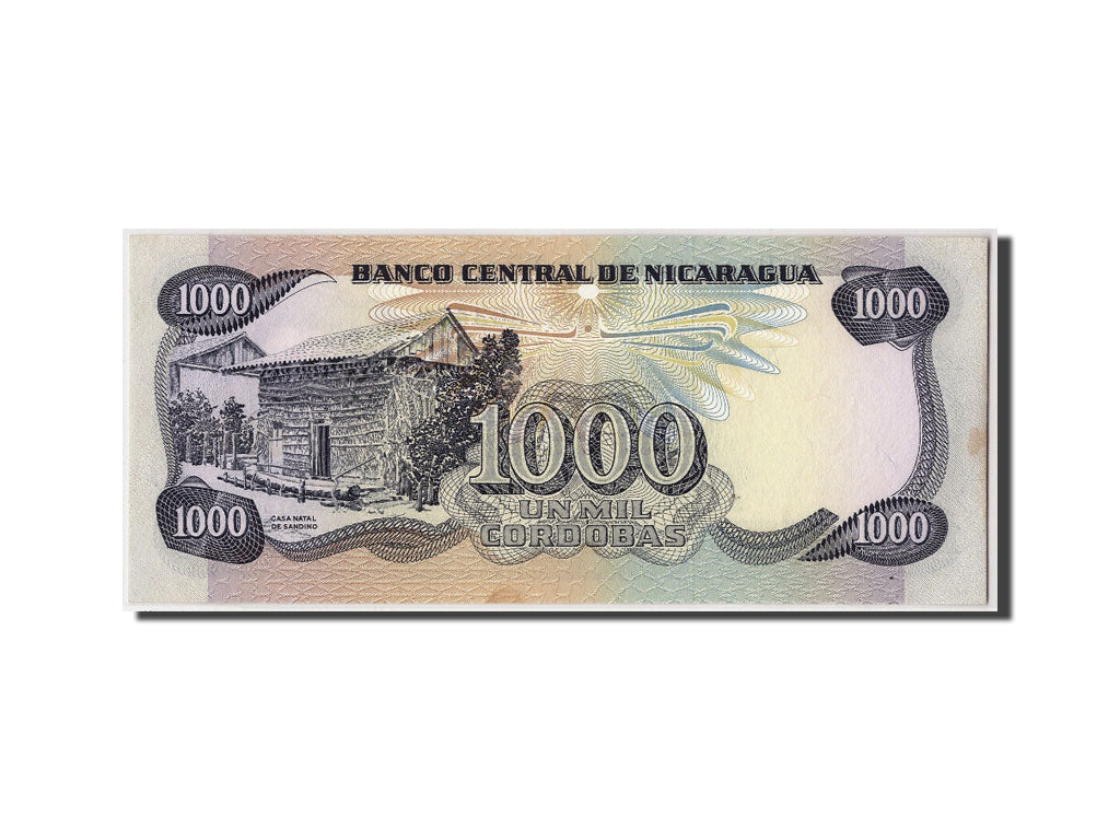 Nicaragua, 1000 Cordobas, L.1985 (1987), KM:145b, Undated, UNC(63)