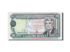 Banknote, Turkmenistan, 20 Manat, Undated (1993), KM:4a, UNC(65-70)