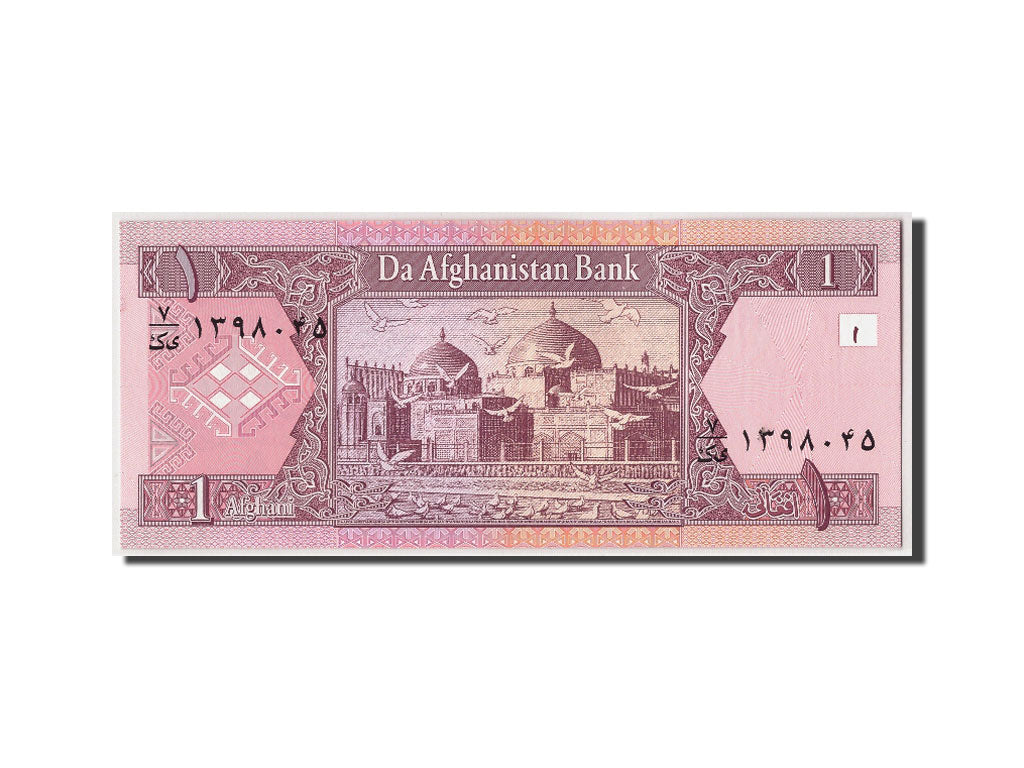 Billet, Afghanistan, 1 Afghani, SH1381(2002), Undated, KM:64a, NEUF