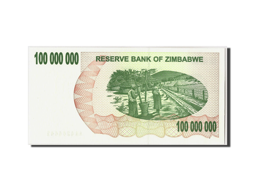 Banconote, Zimbabwe, 100 Million Dollars, 2008, KM:58, 2008-05-02, FDS
