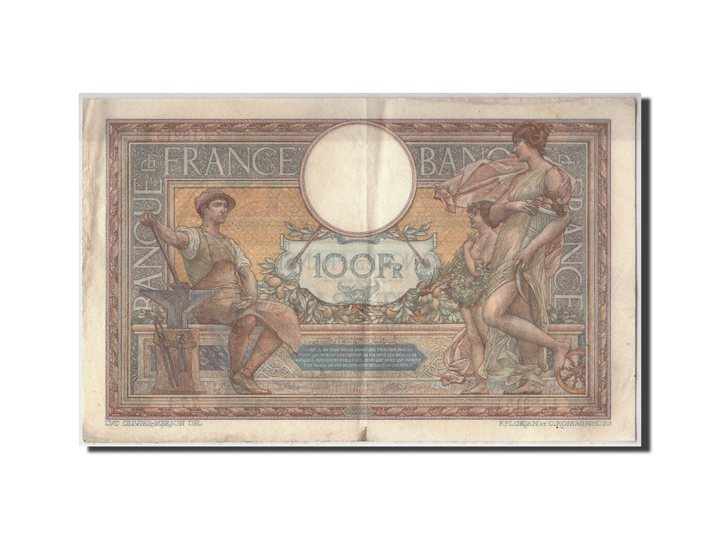 Billet, France, 100 Francs, 100 F 1908-1939 ''Luc Olivier Merson'', 1927