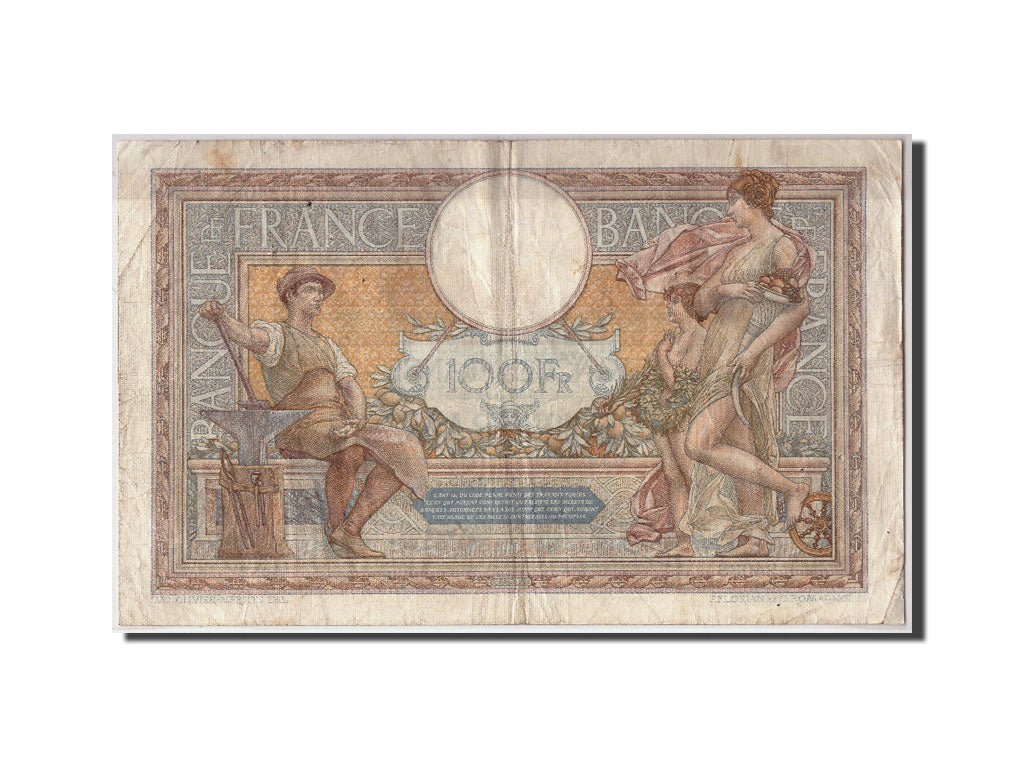 Banknote, France, 100 Francs, 100 F 1908-1939 ''Luc Olivier Merson'', 1929