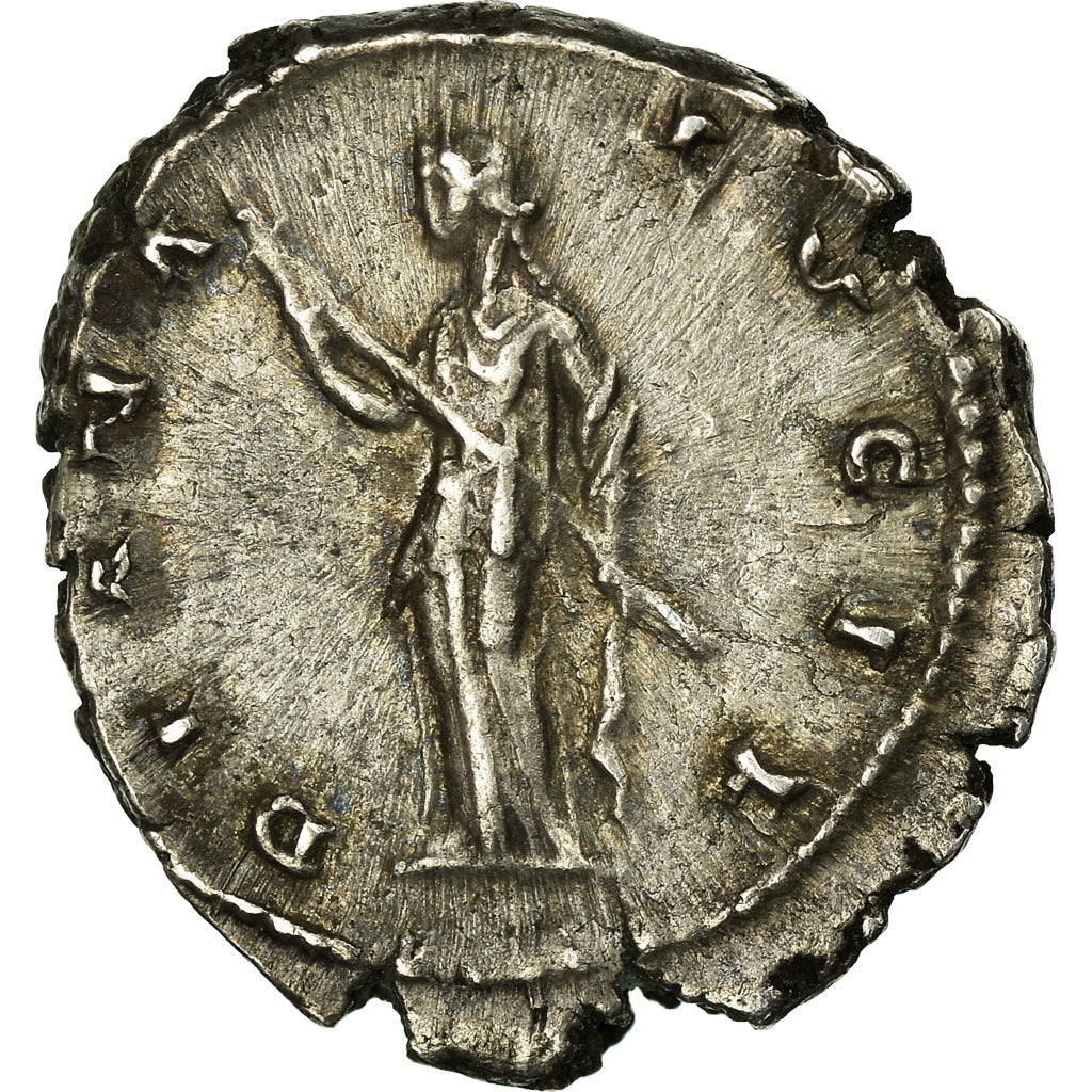 Münze, Faustina II, Denarius, Roma, VZ, Silber