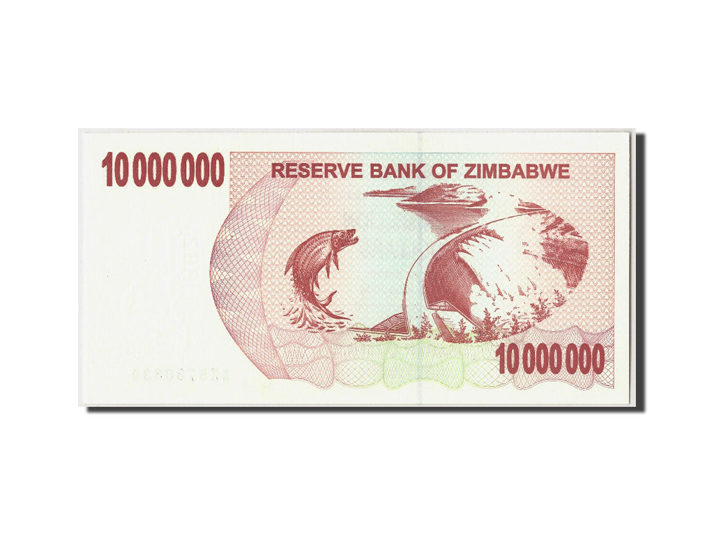Banconote, Zimbabwe, 10 Million Dollars, 2008, KM:55a, 2008-01-01, FDS
