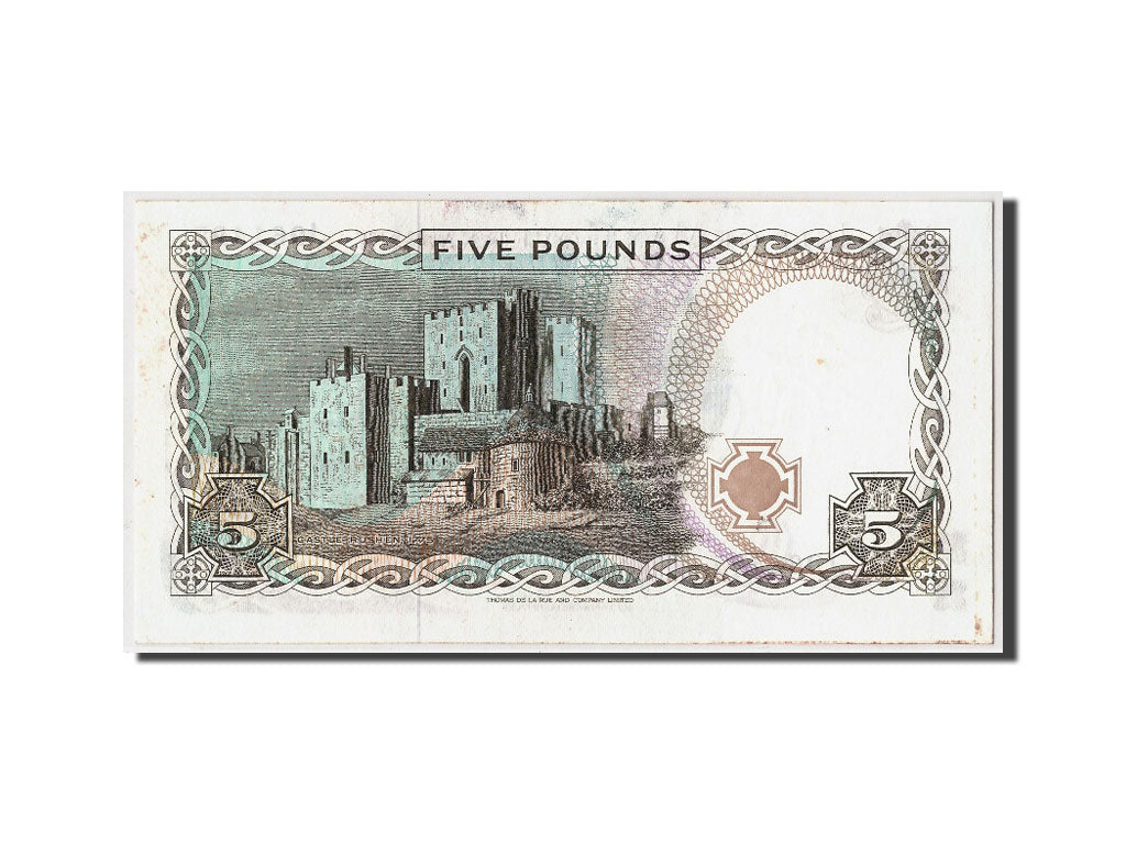 Isola di Man, 5 Pounds, Undated, KM:41b, SPL
