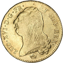 Coin, France, Louis XVI, Double louis d'or à la tête nue, 2 Louis D'or, 1790