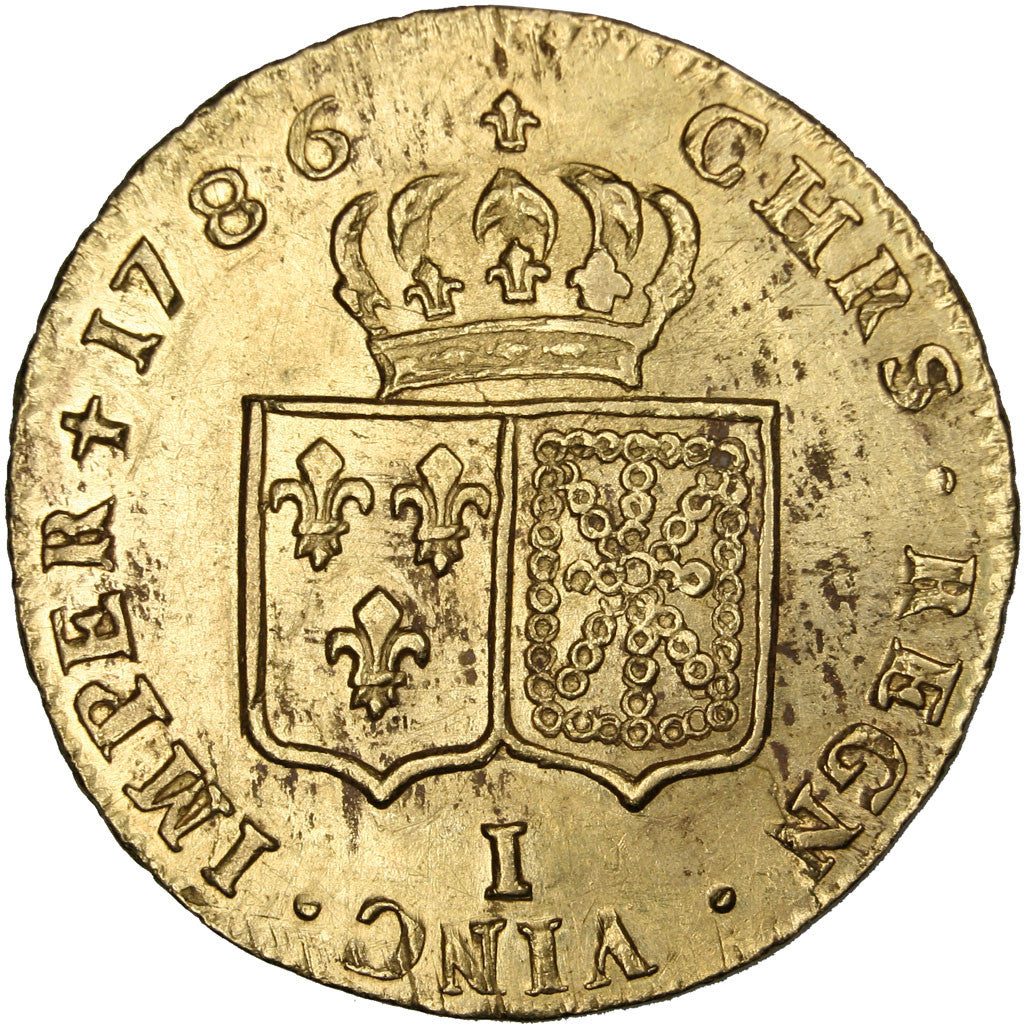 FRANCE, Double louis d'or à la tête nue, 2 Louis D'or, 1786, Limoges, KM #592.7,