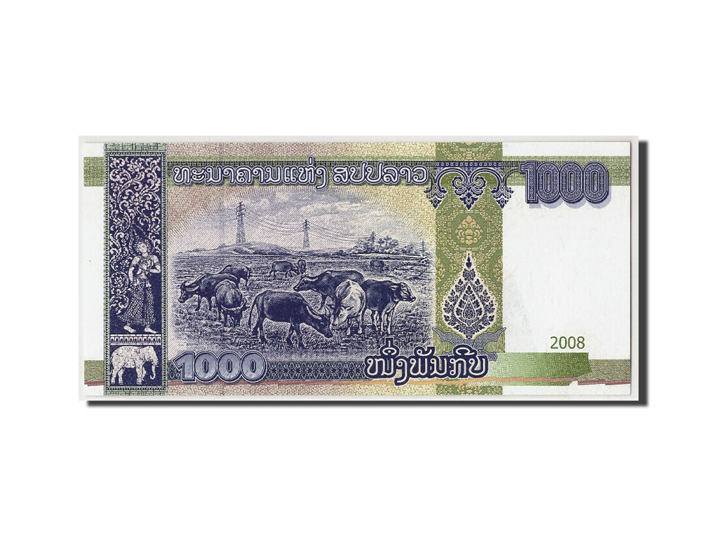 Banknote, Lao, 1000 Kip, 2008, Undated, KM:39a, UNC(65-70)