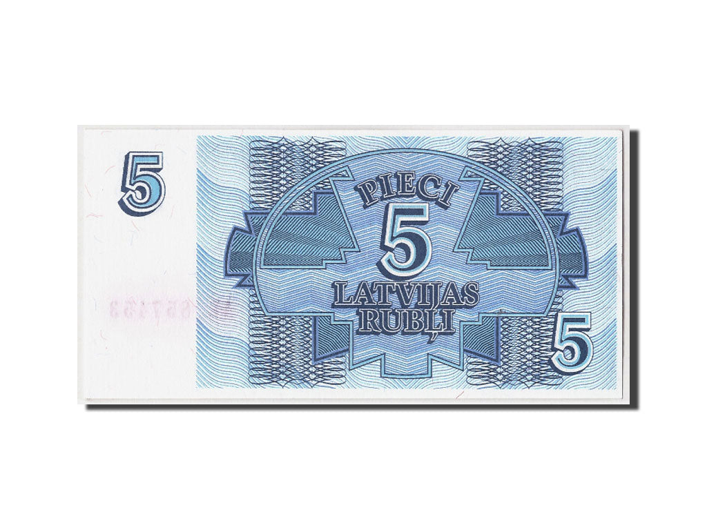 Lettonia, 5 Rubli, 1992, KM:37, Undated, FDS