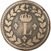 FRANCE, Louis XVIII, Decime, 1814, Strasbourg, KM #701, F(12-15), Bronze,...