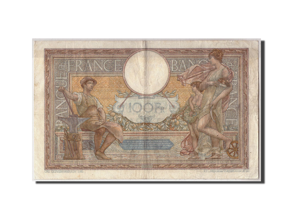 Banknote, France, 100 Francs, 100 F 1908-1939 ''Luc Olivier Merson'', 1930
