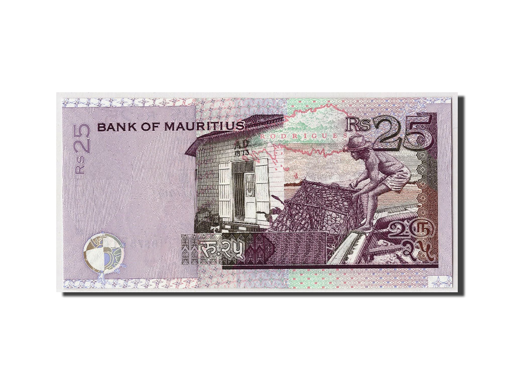 Billet, Mauritius, 25 Rupees, 2009, Undated, NEUF