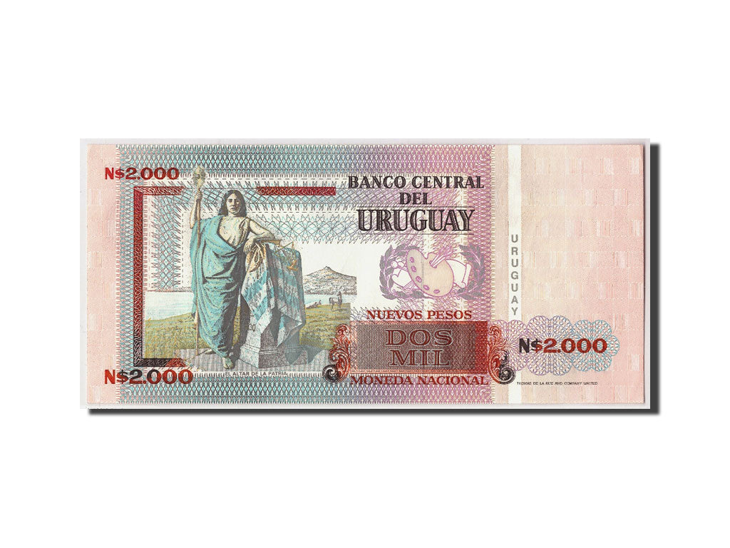 Geldschein, Uruguay, 2000 Nuevos Pesos, 1989, Undated, KM:68a, UNZ