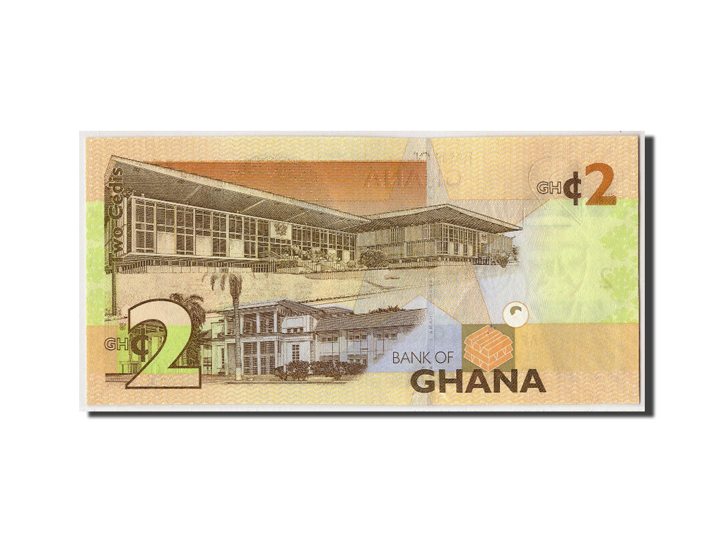 Geldschein, Ghana, 2 Cedis, 2010, 2010-03-06, KM:37a, UNZ