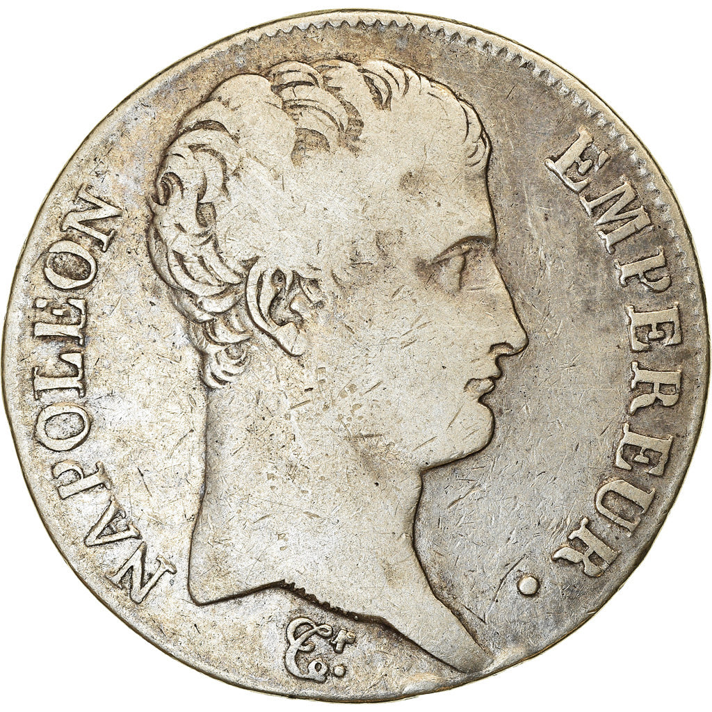 Moeda, França, Napoléon I, 5 Francs, AN 13, Toulouse, VF(30-35), Prata