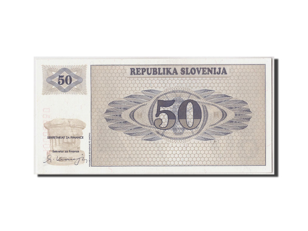 Banconote, Slovenia, 50 (Tolarjev), (19)90, KM:5a, Undated, FDS