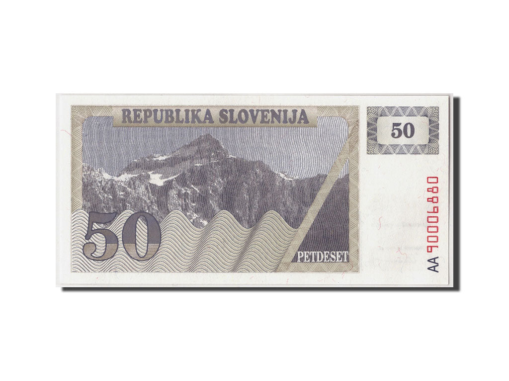 Banconote, Slovenia, 50 (Tolarjev), (19)90, KM:5a, Undated, FDS