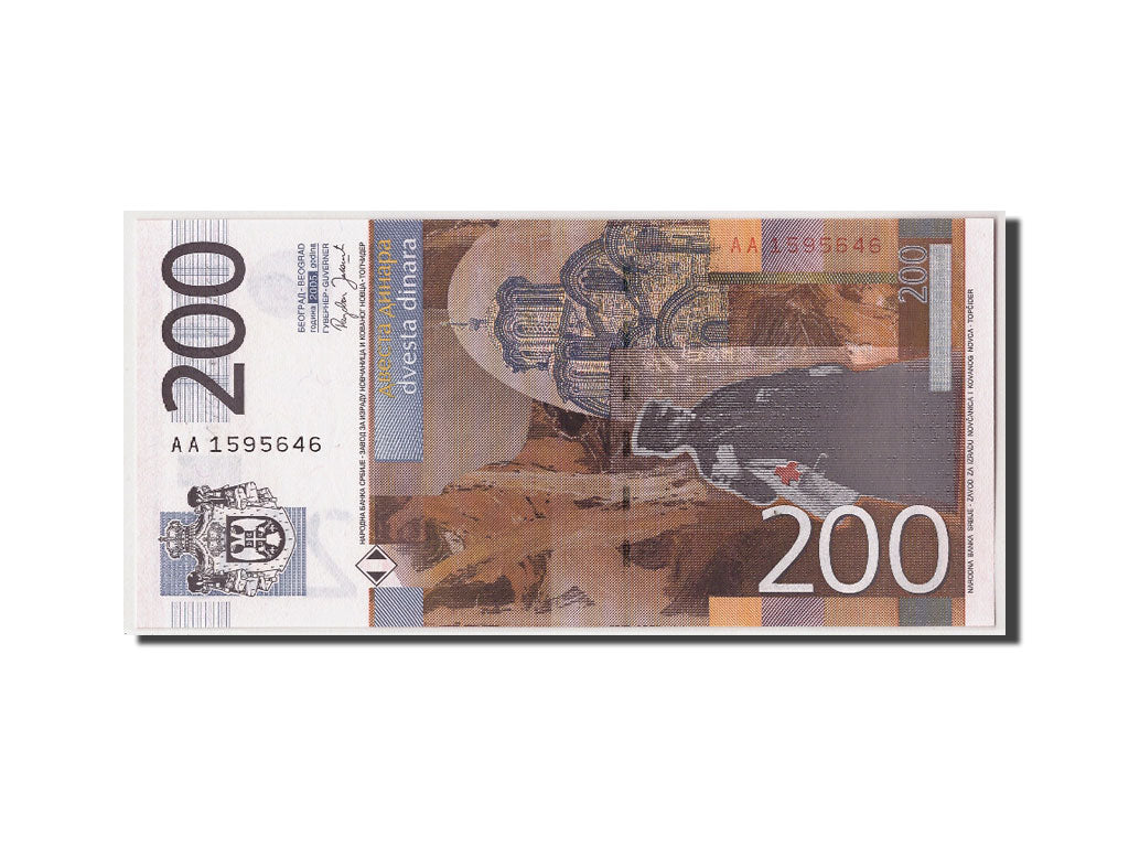 Banconote, Serbia, 200 Dinara, 2005, KM:42a, Undated, FDS