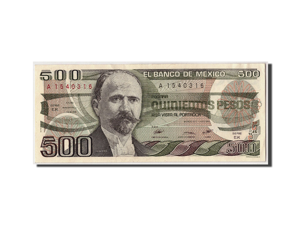 Billete, 500 Pesos, 1984, México, KM:79b, 1984-08-07, UNC