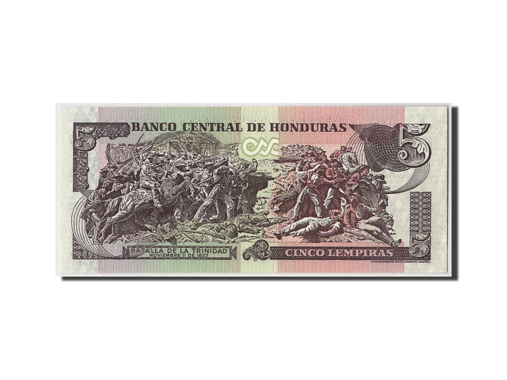 Banknote, Honduras, 5 Lempiras, 2004, 2004-08-26, KM:85d, UNC(65-70)
