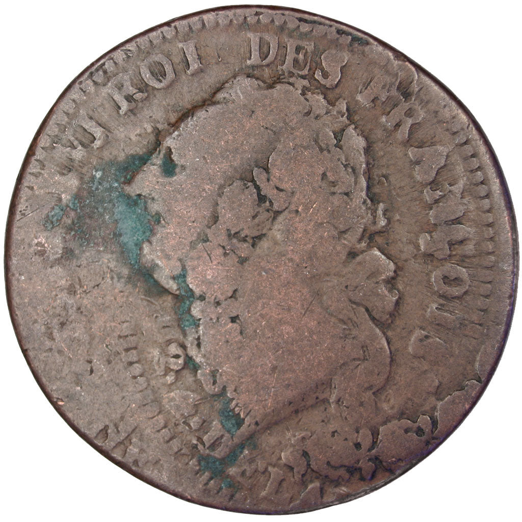 FRANCE, 12 deniers françois, 12 Deniers, 1792, Rouen, KM #600.3, VF(20-25), B...
