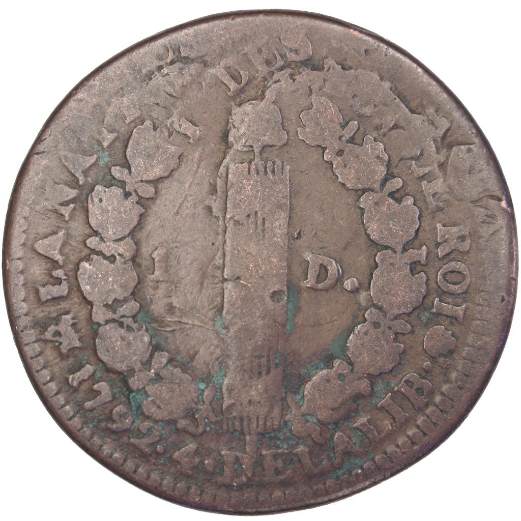 FRANCE, 12 deniers françois, 12 Deniers, 1792, Rouen, KM #600.3, VF(20-25), B...