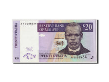 Geldschein, Malawi, 20 Kwacha, 2001, 2001-10-01, KM:44a, UNZ