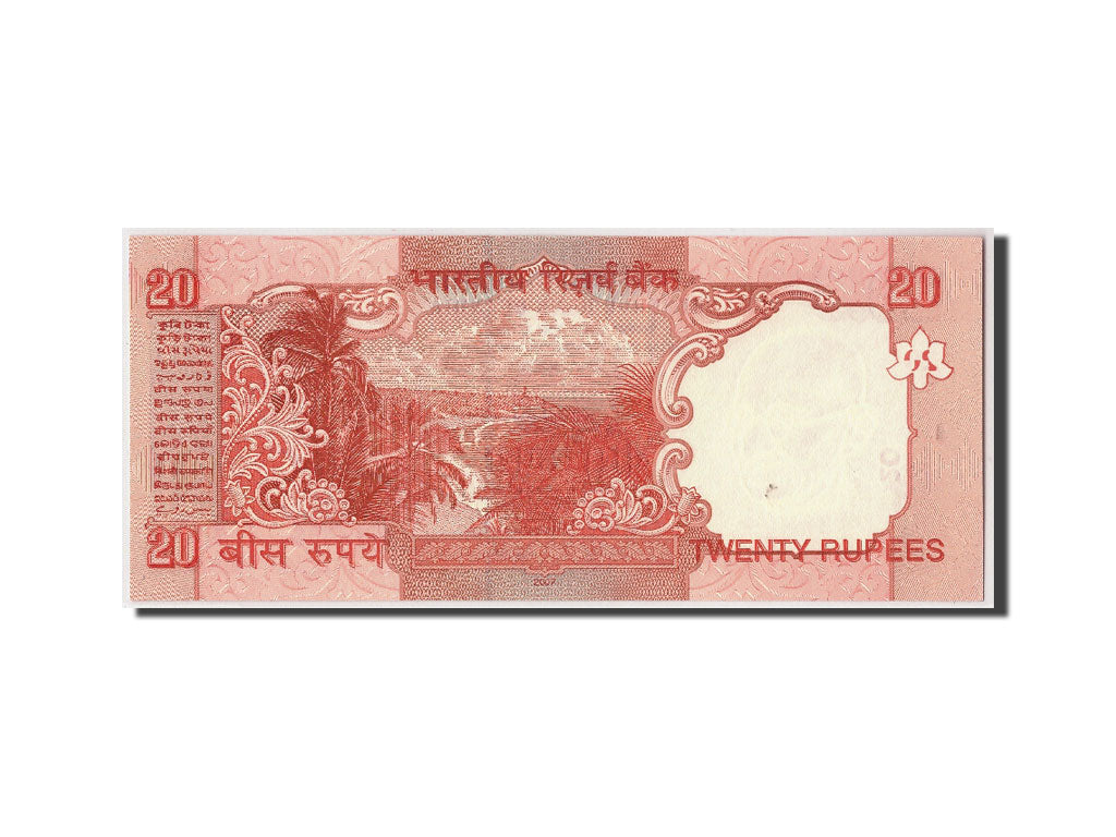 Banconote, India, 20 Rupees, 2007, KM:96b, Undated, FDS
