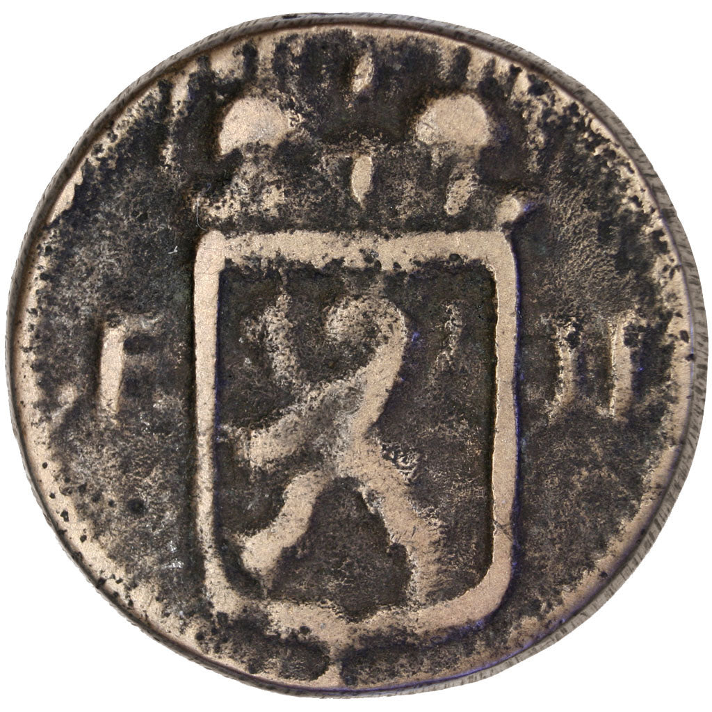 Luxembourg, 1 Sol, KM #19, VF(30-35), Bronze, 14.84