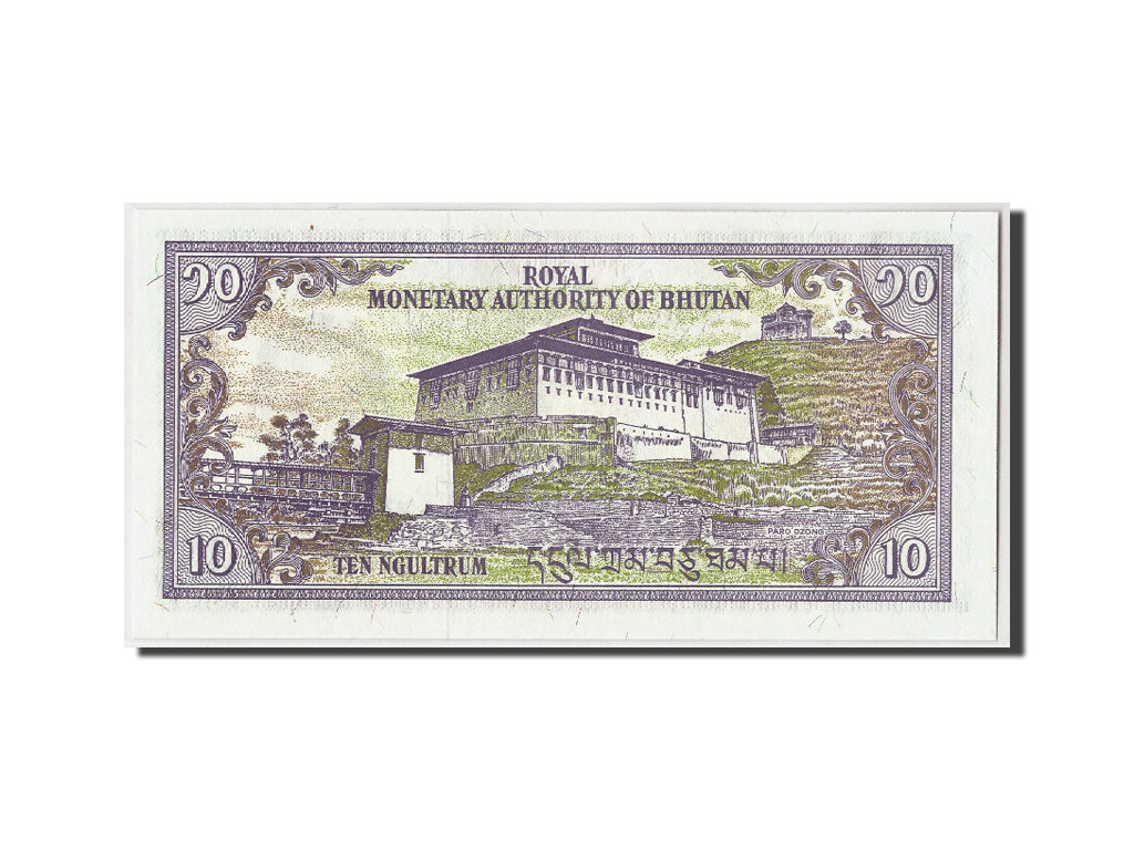 Banknote, Bhutan, 10 Ngultrum, Undated (2000), KM:22, UNC(65-70)