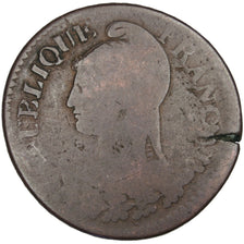 FRANCE, 5 Centimes, 1797, Orléans, F(12-15), Bronze, Gadoury #126, 10.11