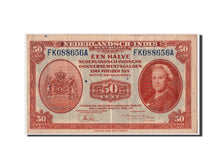 Netherlands Indies, 50 Cents, 1943, KM:110a, 1943-03-02, EF(40-45)