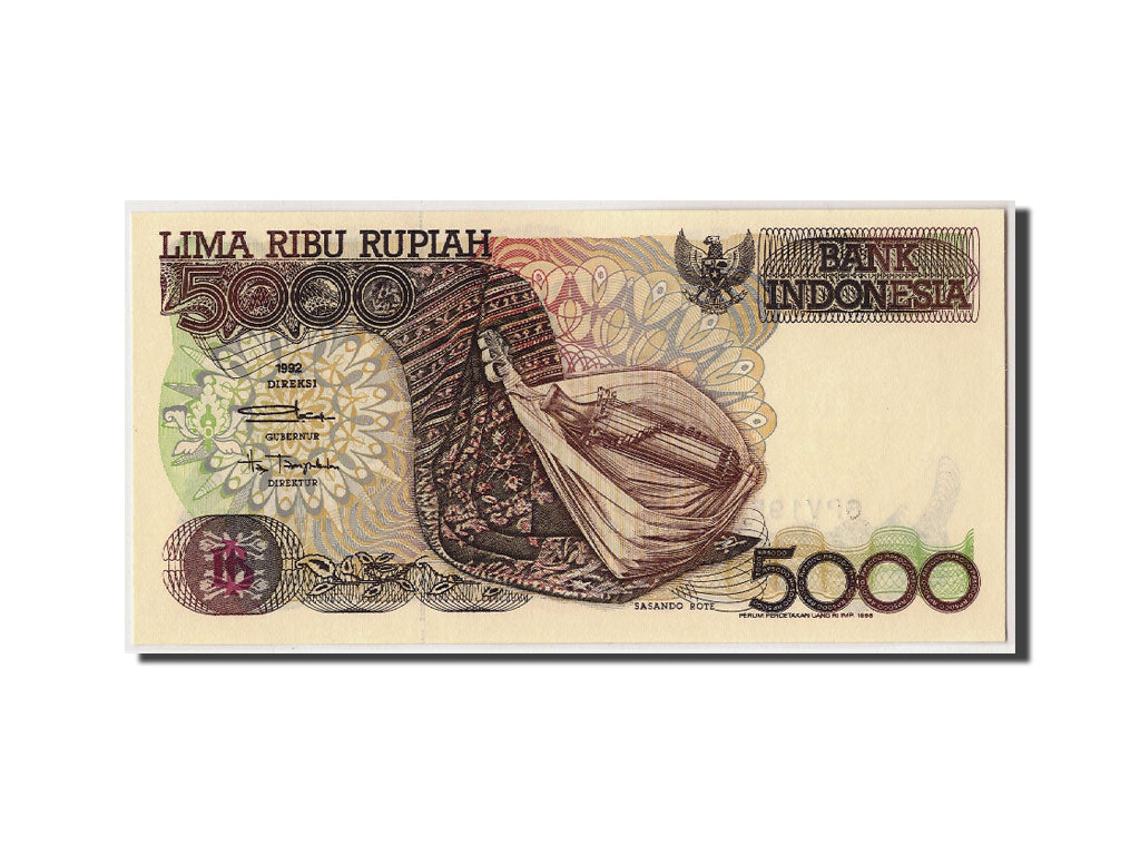 Banconote, Indonesia, 5000 Rupiah, 1992/1998, KM:130g, Undated, FDS