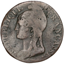Directoire, 5 Centimes Dupré, Petit Module