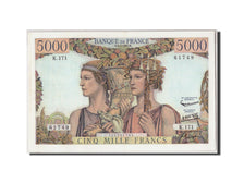France, 5000 Francs Terre et Mer, KM:131d, Fay:48.16, 1957-07-04, AU(55-58)