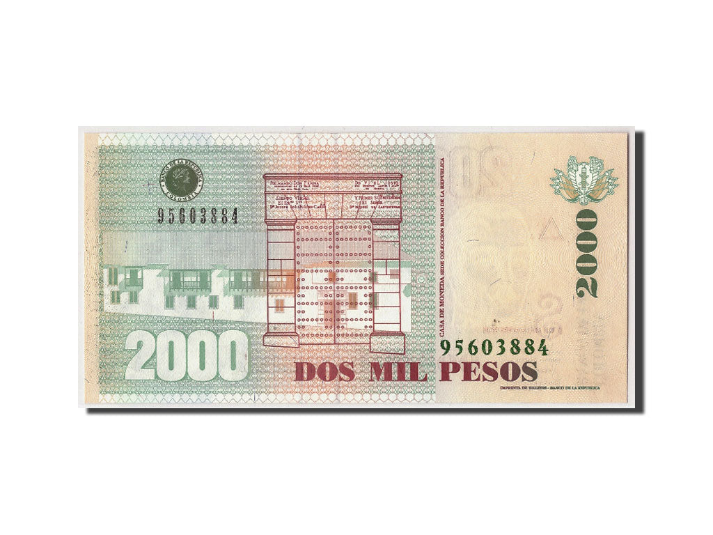 Banknote, Colombia, 2000 Pesos, 2005, 2005-03-07, KM:451j, UNC(65-70)