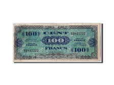 France, 100 Francs Drapeau, 1944, KM:118a, Undated, VF(30-35), Fayette:VF20.1