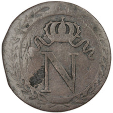 FRANCE, Napoléon I, 10 Centimes, 1808, Toulouse, KM #676.6, VF(20-25), Billon, G