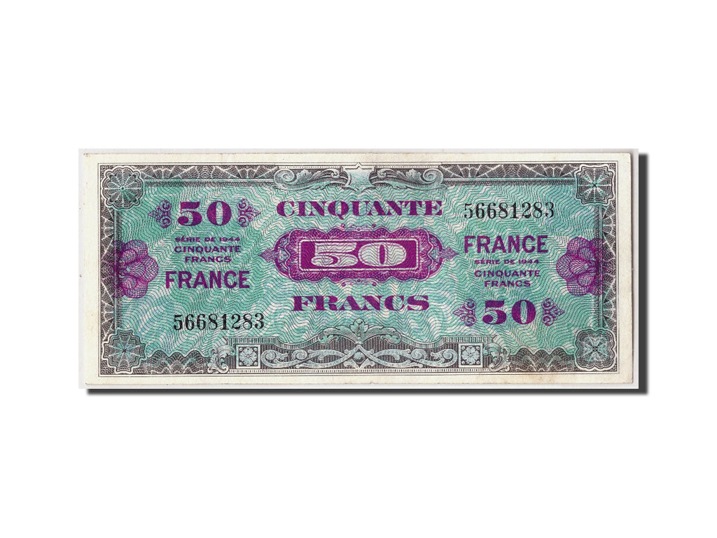 Billete, Francia, 50 Francs, 1945 Verso France, 1945, Undated, EBC, Fayette:VF