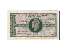 Geldschein, Frankreich, 1000 Francs, 1943-1945 Marianne, 1945, Undated, SS+